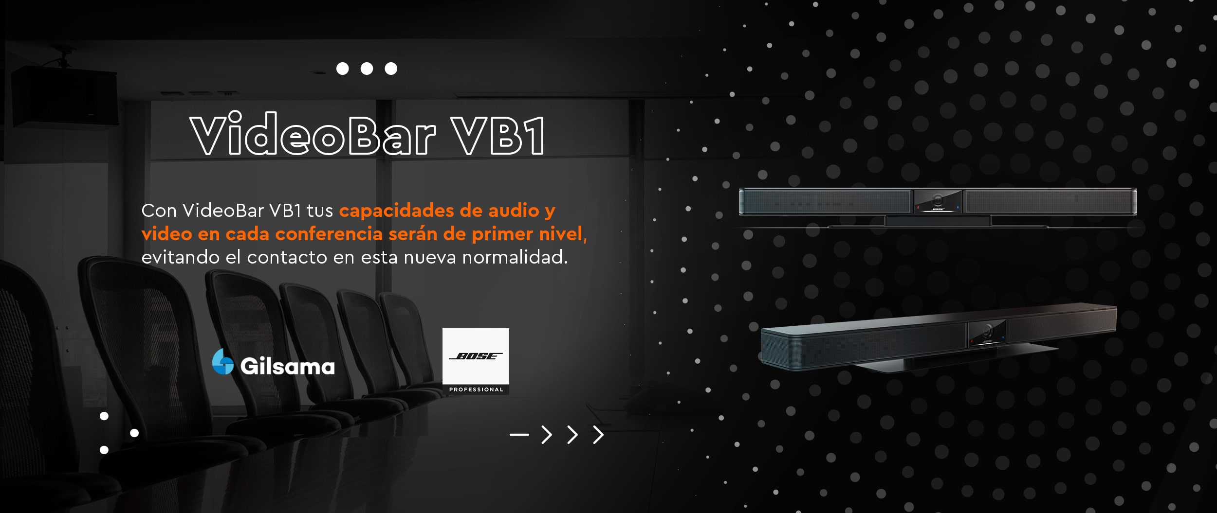 VideoBar VB1, Audio y video para conferencias